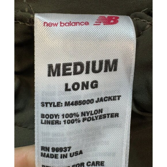 New Balance Mens Semper Fidelis Marine Corps Jacket Medium Long Olive Green - Picture 2 of 12